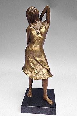 Bronze Lady (front) 17"x4"x4"